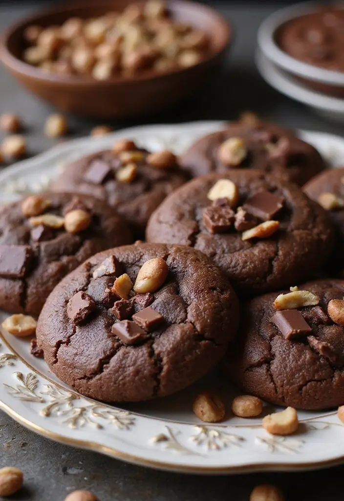 27 Chewy & Gooey Gluten Free Dairy Free Cookie Recipes - 10. Chocolate Hazelnut Cookies