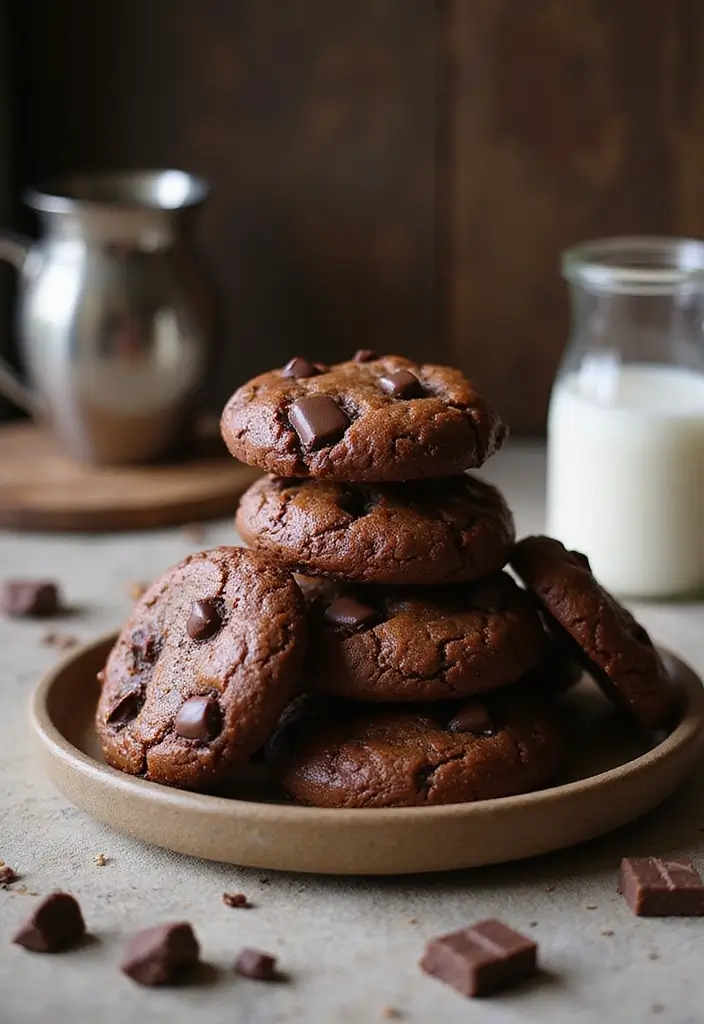 27 Chewy & Gooey Gluten Free Dairy Free Cookie Recipes - 12. Brownie Cookies