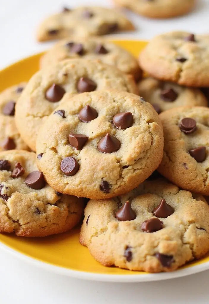 27 Chewy & Gooey Gluten Free Dairy Free Cookie Recipes - 17. Chocolate Chip Coconut Flour Cookies