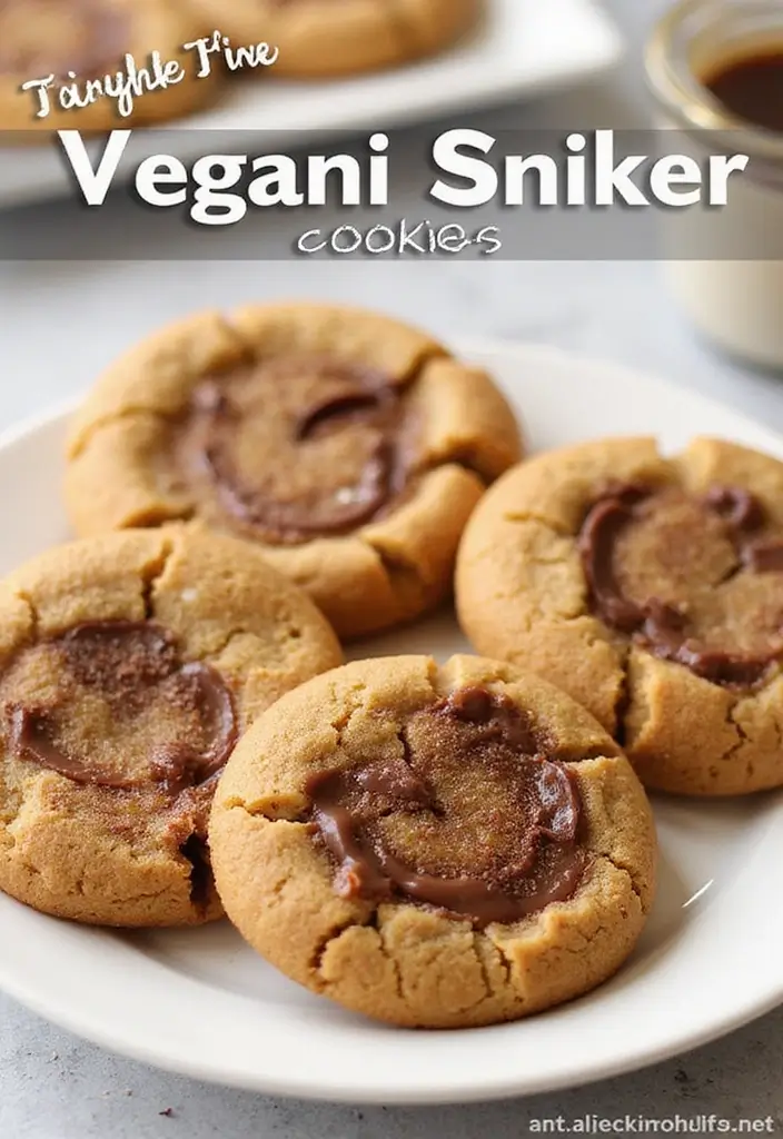 27 Chewy & Gooey Gluten Free Dairy Free Cookie Recipes - 19. Vegan Snicker Cookies