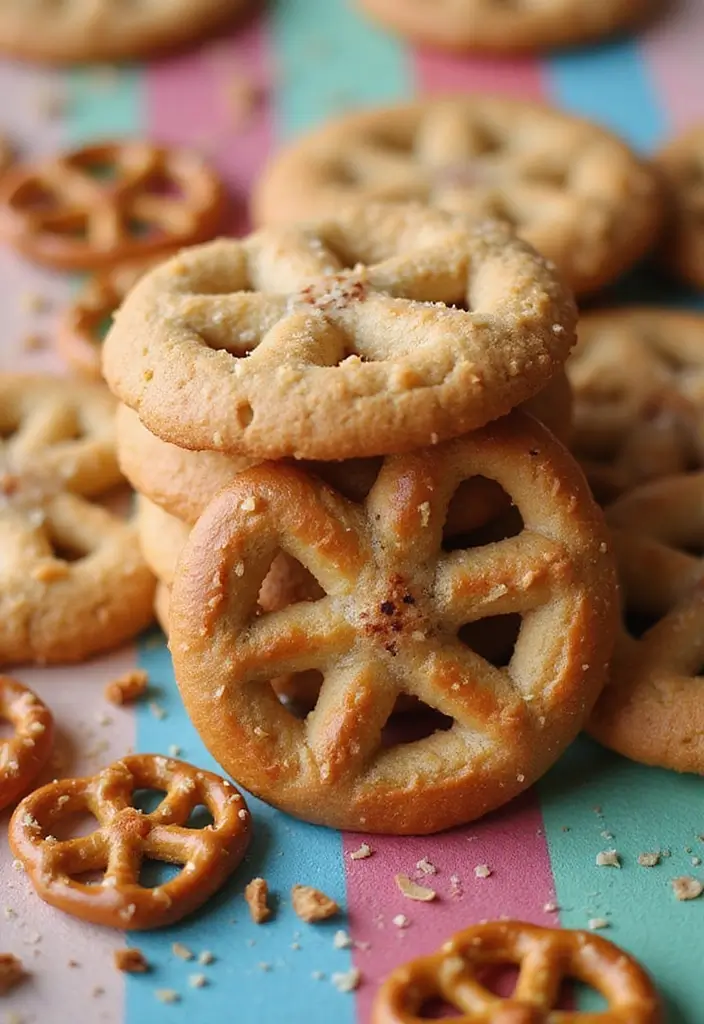 27 Chewy & Gooey Gluten Free Dairy Free Cookie Recipes - 24. Sweet and Salty Pretzel Cookies