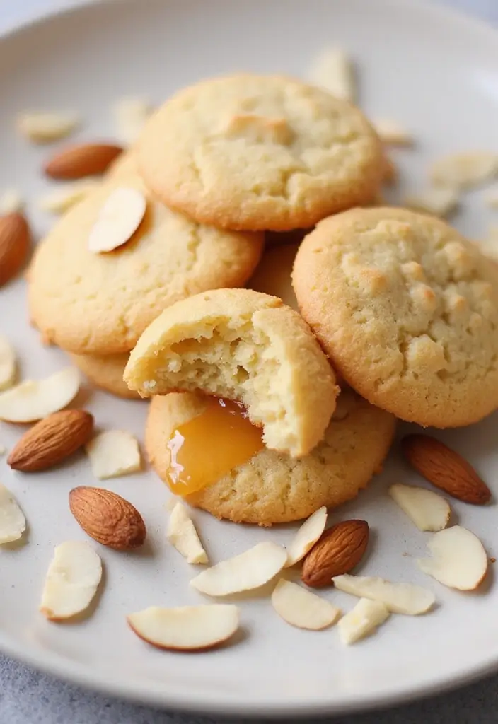 27 Chewy & Gooey Gluten Free Dairy Free Cookie Recipes - 26. Honey Almond Cookies