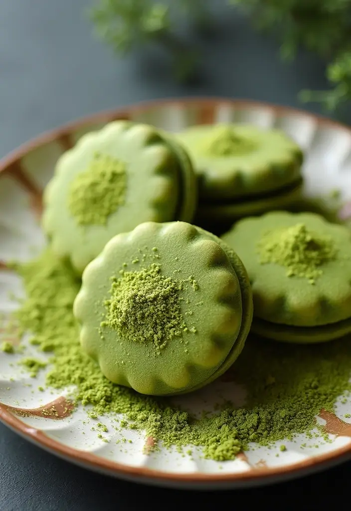 27 Chewy & Gooey Gluten Free Dairy Free Cookie Recipes - 8. Matcha Green Tea Cookies
