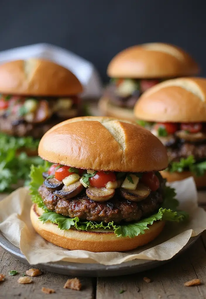 27 Cozy Dairy Free Crockpot Recipes for Effortless Dinners - 20. Balsamic Glazed Portobello Mushroom Burgers
