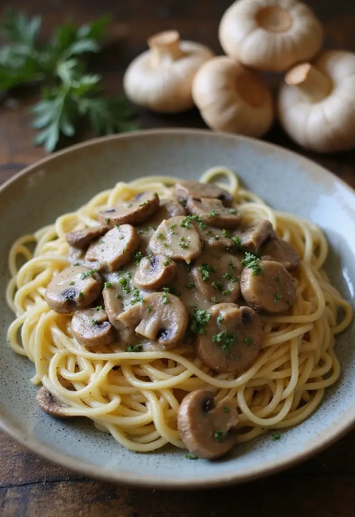 27 Cozy Dairy Free Crockpot Recipes for Effortless Dinners - 3. Creamy Vegan Mushroom Stroganoff