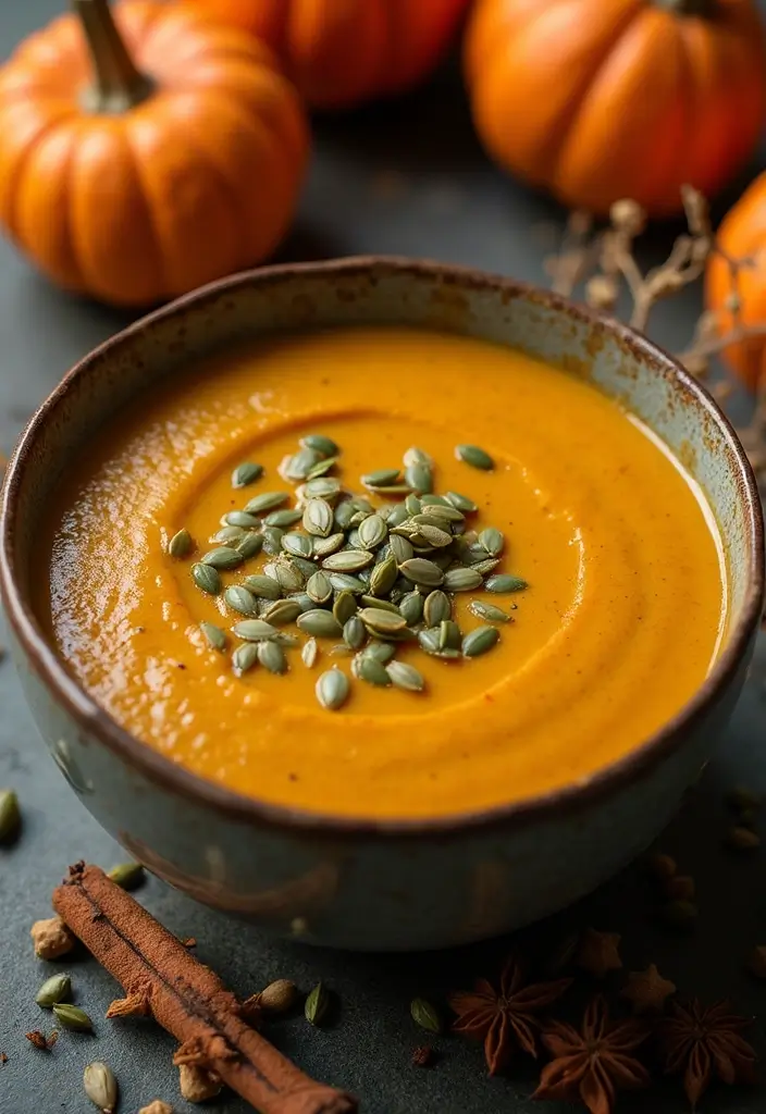 27 Cozy Dairy Free Soup Recipes for Chilly Days - 18. Curried Pumpkin Soup