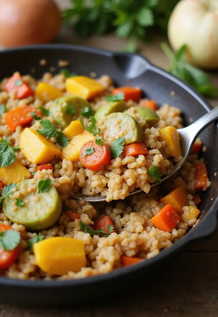 27 Creamy Dairy Free Casserole Recipes That Comfort the Soul - 10. Veggie-Loaded Farro Casserole