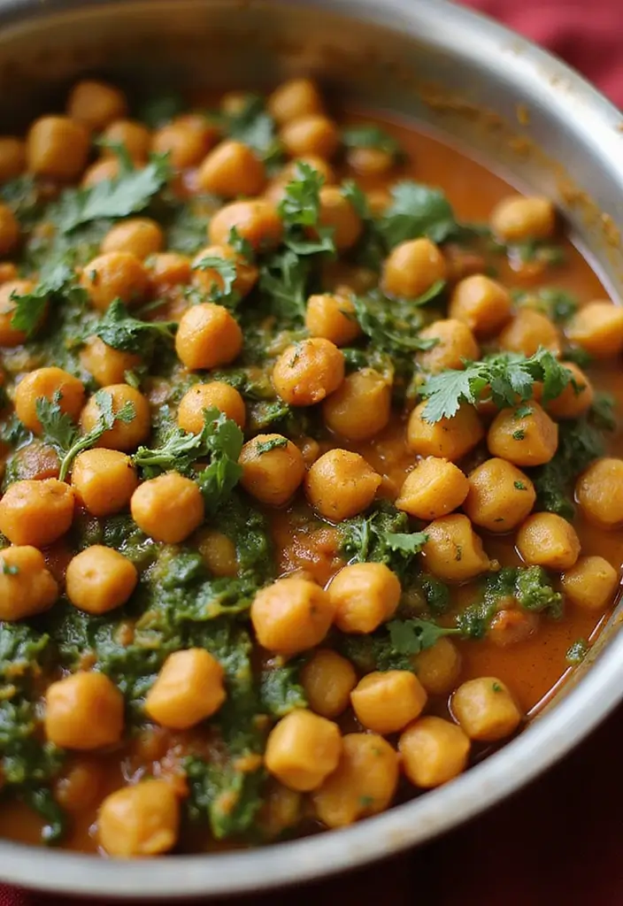 27 Creamy Dairy Free Casserole Recipes That Comfort the Soul - 17. Chickpea and Spinach Curry Casserole