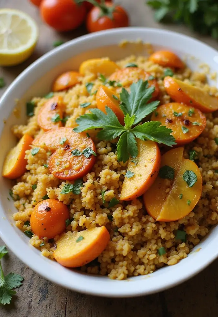 27 Creamy Dairy Free Casserole Recipes That Comfort the Soul - 20. Vegan Mediterranean Couscous Casserole