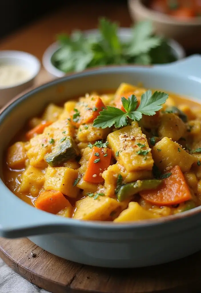 27 Creamy Dairy Free Casserole Recipes That Comfort the Soul - 25. Coconut Curry Vegetable Casserole