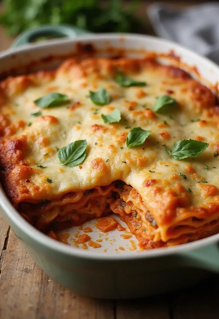 27 Creamy Dairy Free Casserole Recipes That Comfort the Soul - 26. Easy Vegan Lasagna Casserole