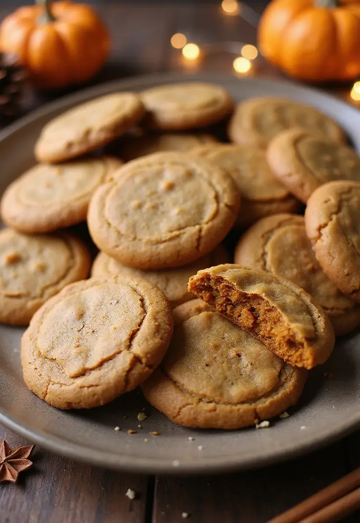 27 Dairy Free Pumpkin Recipes You’ll Want All Autumn - 15. Pumpkin Spice Cookies