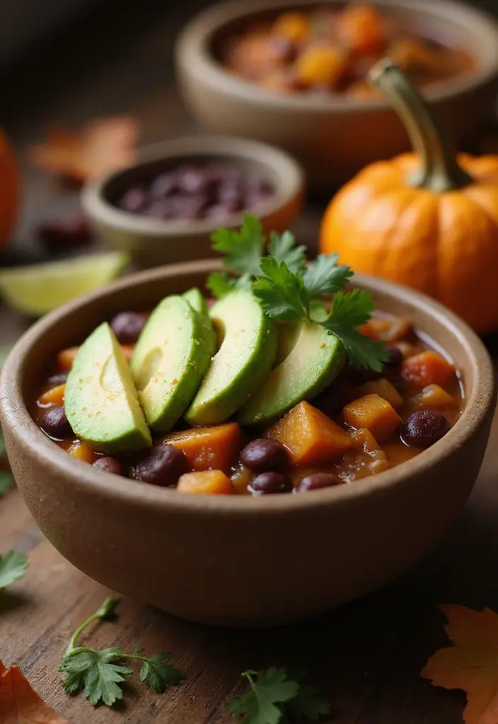 27 Dairy Free Pumpkin Recipes You’ll Want All Autumn - 18. Pumpkin and Black Bean Chili