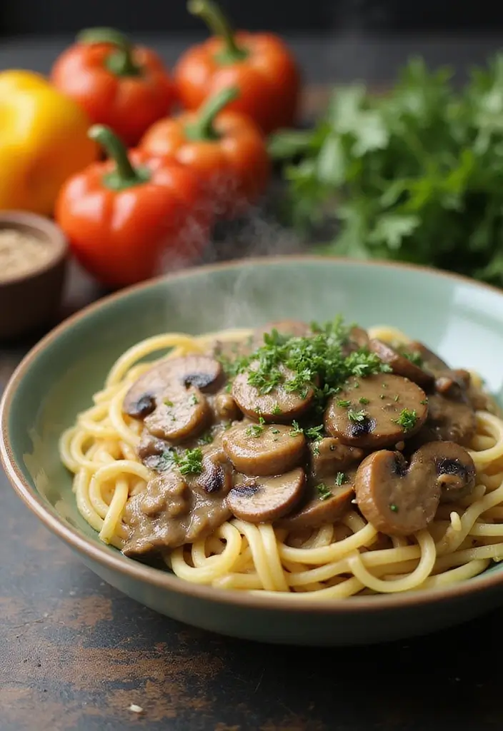 27 Easy & Comforting Dairy Free Recipes for Every Meal - 1. Creamy Vegan Mushroom Stroganoff