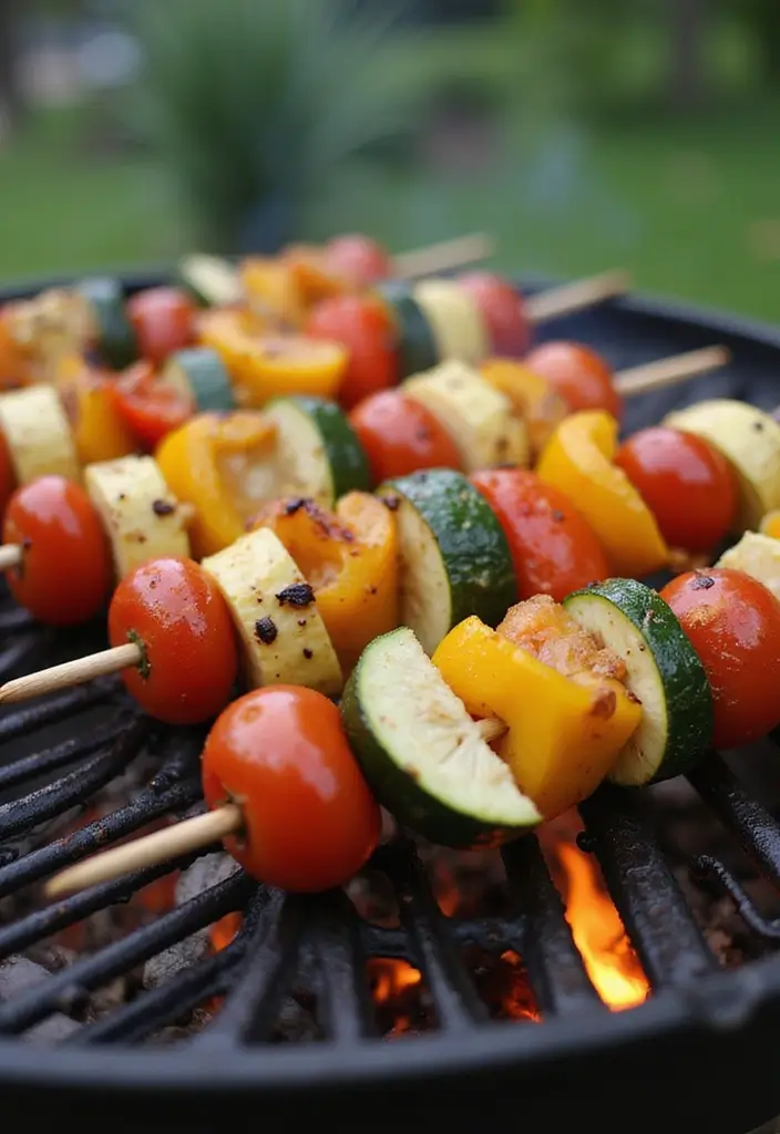 27 Easy & Comforting Dairy Free Recipes for Every Meal - 10. Grilled Veggie Skewers