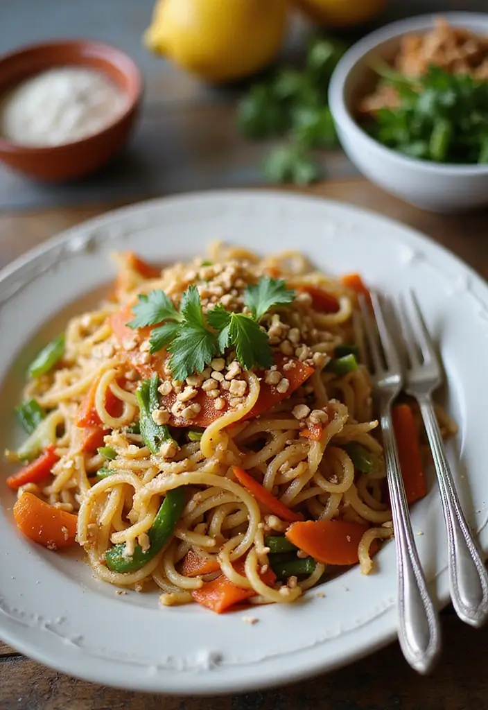 27 Easy & Comforting Dairy Free Recipes for Every Meal - 20. Vegan Pad Thai