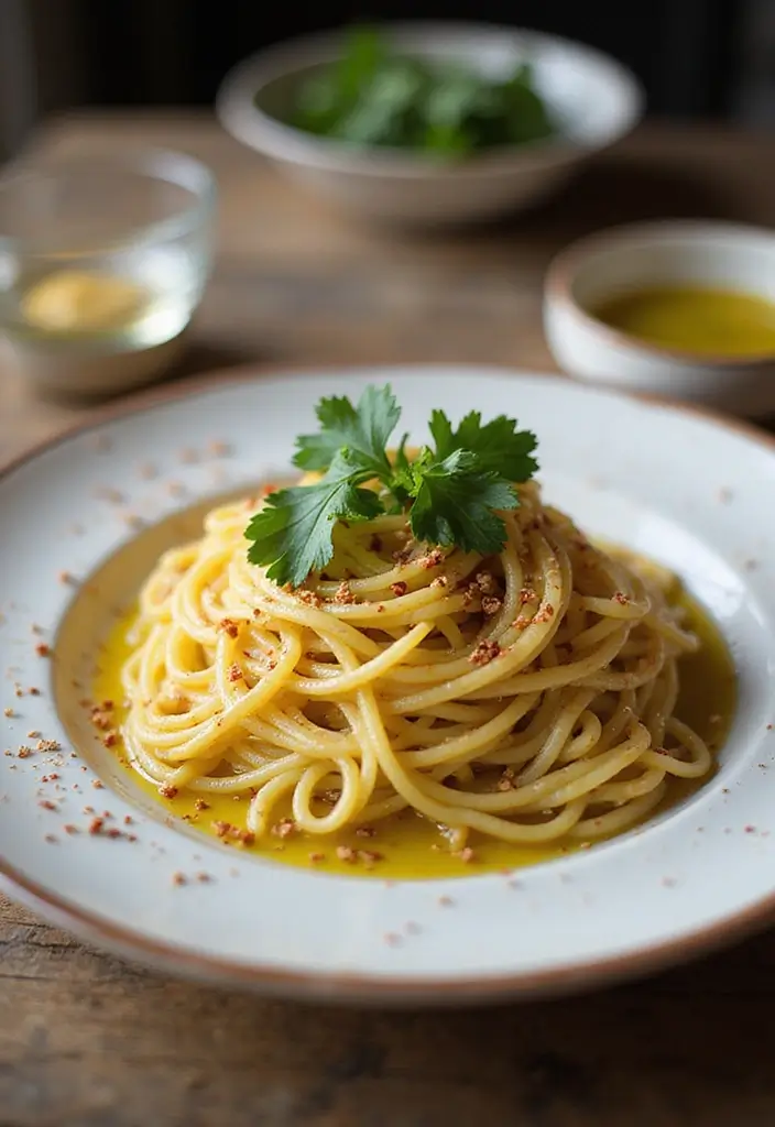 27 Easy & Comforting Dairy Free Recipes for Every Meal - 23. Spaghetti Aglio e Olio