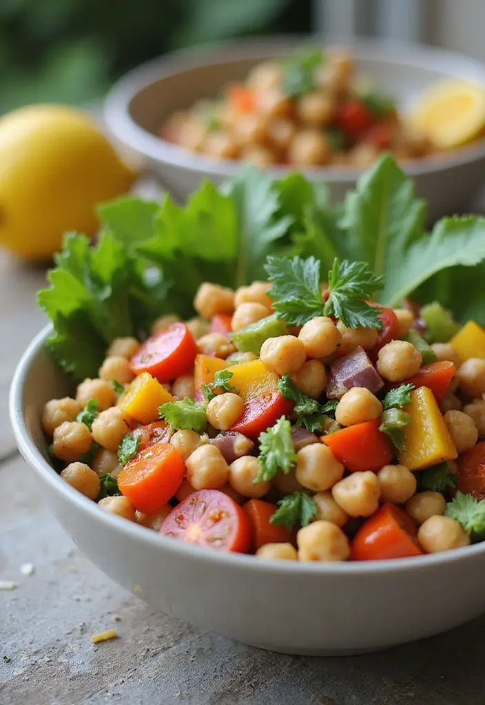 27 Easy & Comforting Dairy Free Recipes for Every Meal - 24. Mediterranean Chickpea Salad