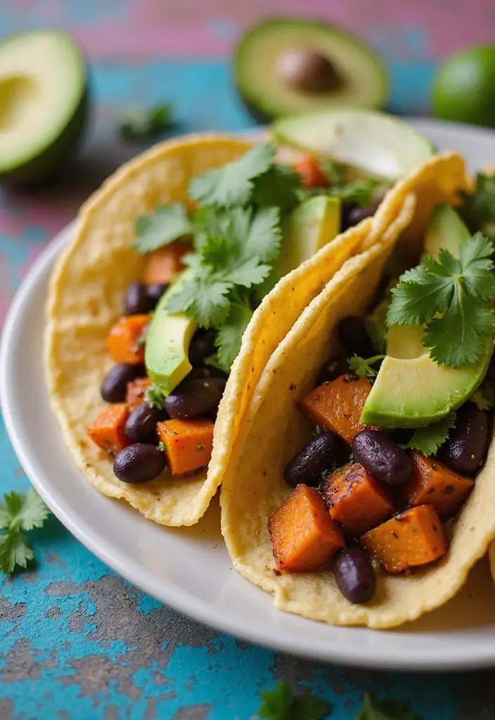 27 Easy & Comforting Dairy Free Recipes for Every Meal - 5. Sweet Potato and Black Bean Tacos