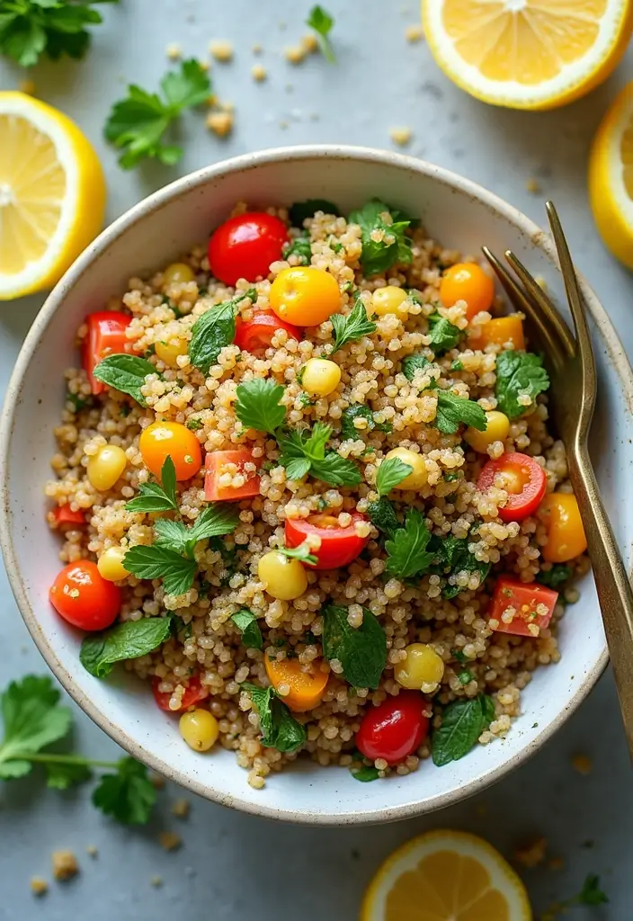 27 Easy & Comforting Dairy Free Recipes for Every Meal - 7. Quinoa Salad with Lemon Vinaigrette