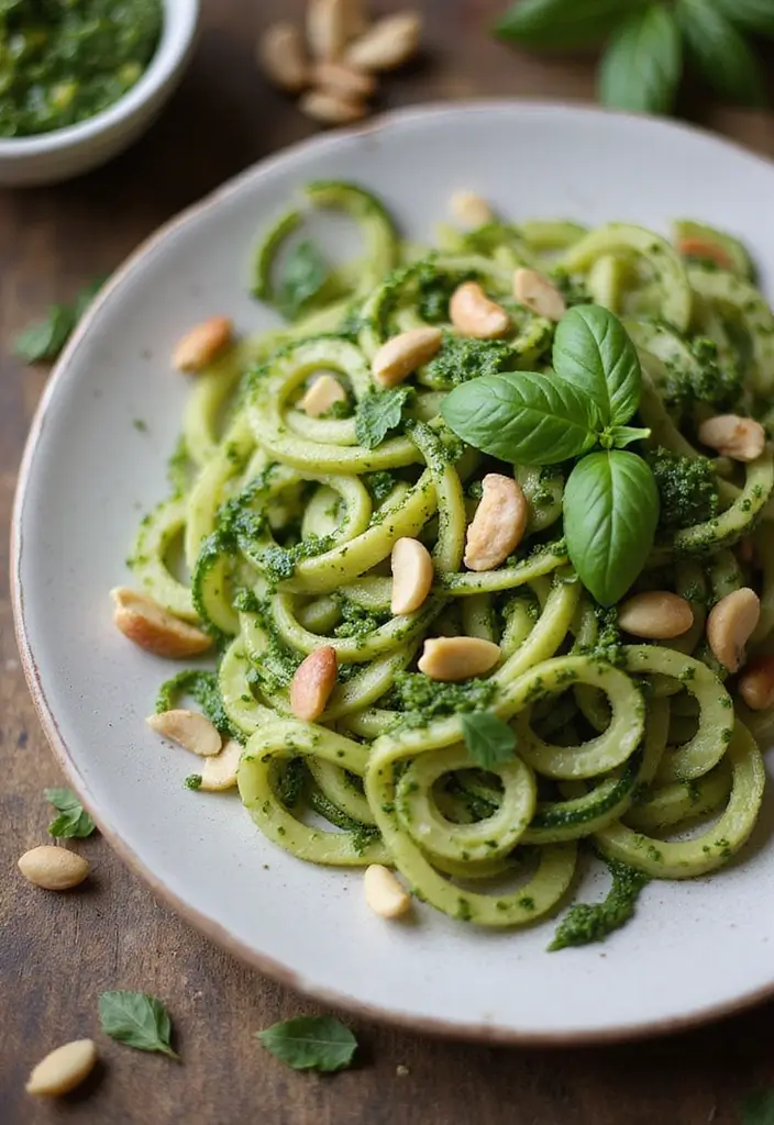 27 Easy & Comforting Dairy Free Recipes for Every Meal - 8. Zucchini Noodles with Pesto