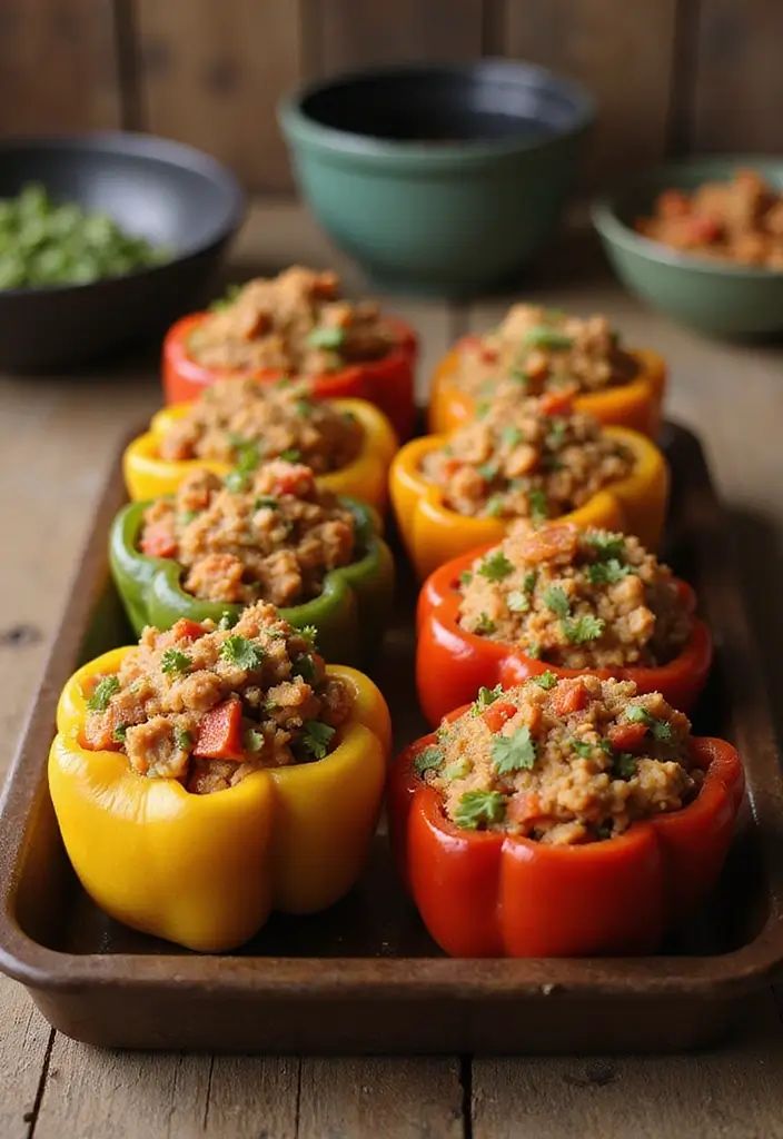 27 Family-Friendly Gluten Free Dairy Free Dinner Ideas - 10. Stuffed Bell Peppers