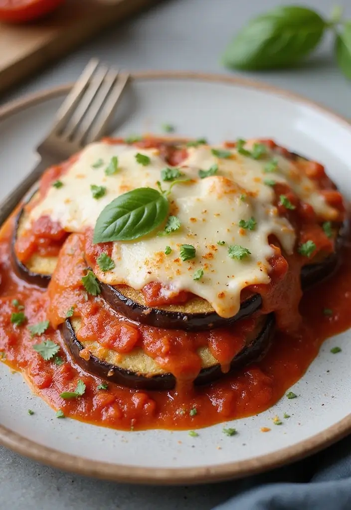 27 Family-Friendly Gluten Free Dairy Free Dinner Ideas - 15. Eggplant Parmesan (Dairy Free)