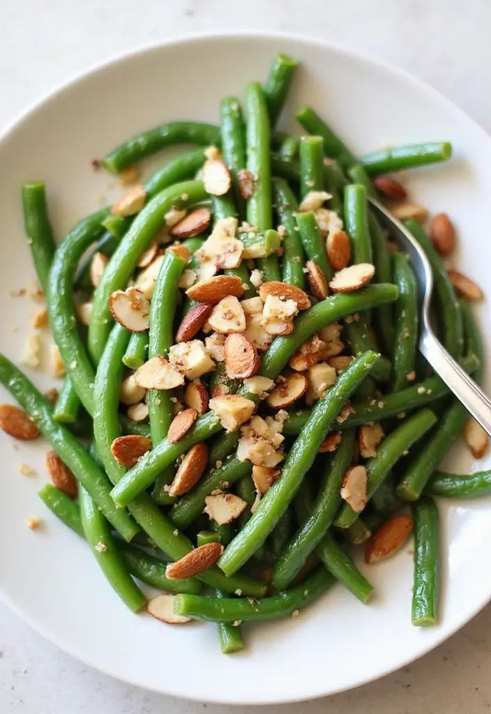 27 Family-Friendly Gluten Free Dairy Free Dinner Ideas - 19. Sautéed Garlic Green Beans with Almonds