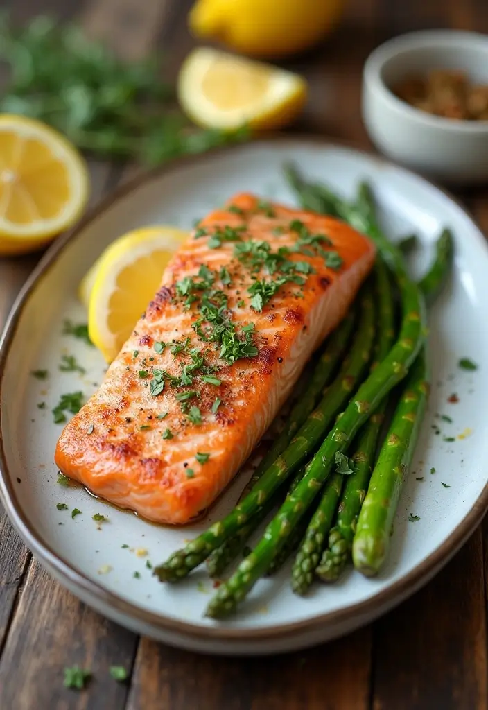 27 Family-Friendly Gluten Free Dairy Free Dinner Ideas - 7. Baked Salmon with Asparagus