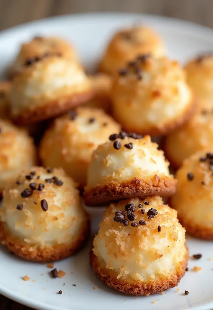 27 Gluten and Dairy Free Snack Recipes for Energy on the Go - 11. Coconut Macaroons