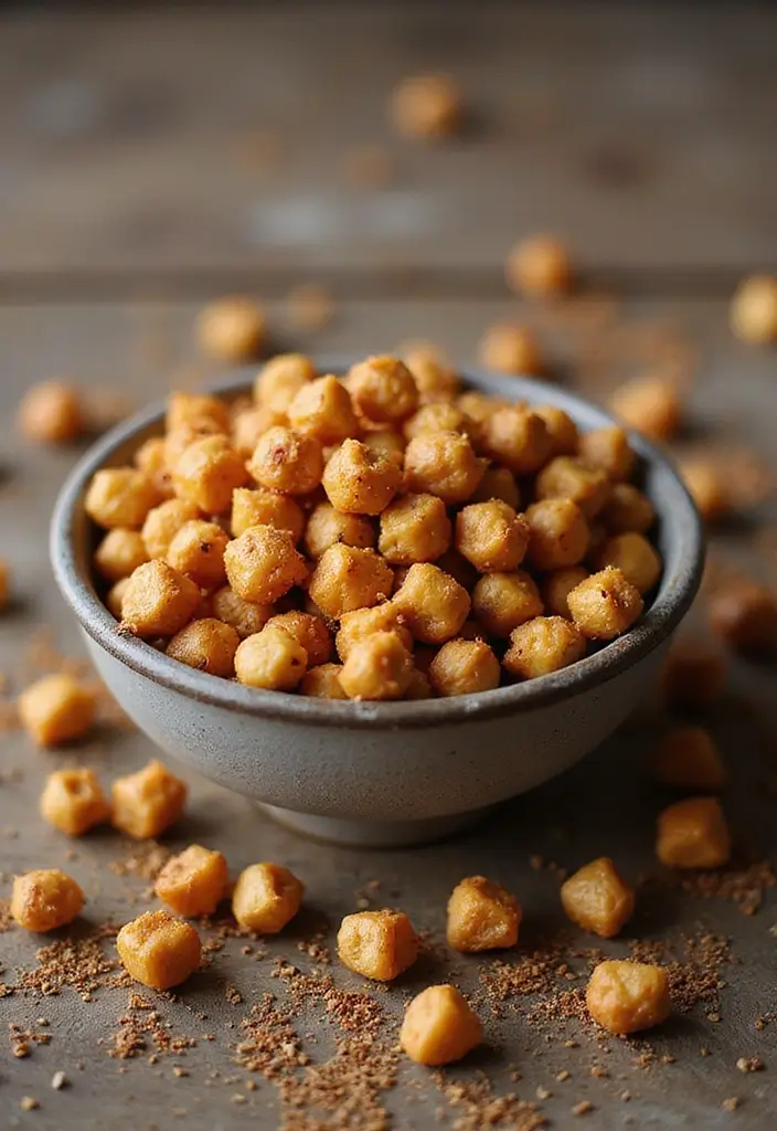 27 Gluten and Dairy Free Snack Recipes for Energy on the Go - 19. Savory Roasted Chickpeas
