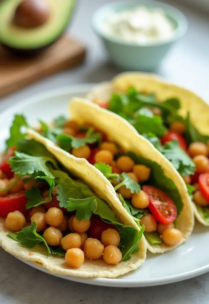 27 Gluten and Dairy Free Snack Recipes for Energy on the Go - 2. Avocado and Chickpea Salad Wraps