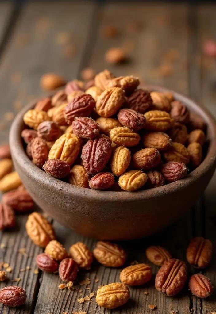 27 Gluten and Dairy Free Snack Recipes for Energy on the Go - 24. Spiced Nuts Mix