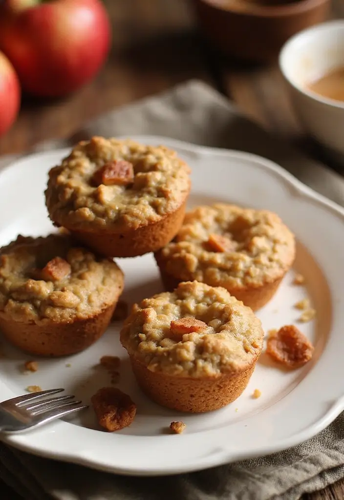 27 Irresistible Gluten and Dairy Free Dessert Recipes to Try Tonight - 14. Apple Cinnamon Oatmeal Cups