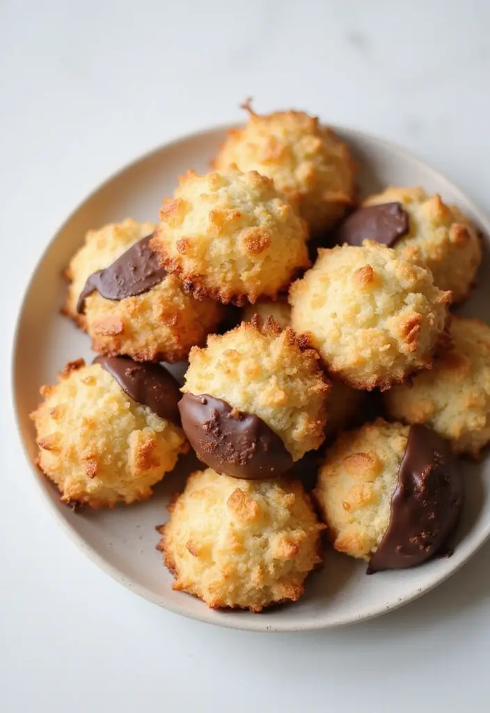 27 Irresistible Gluten and Dairy Free Dessert Recipes to Try Tonight - 15. Coconut Macaroons