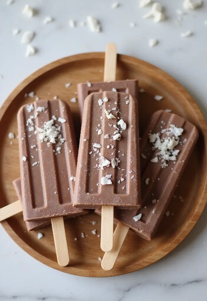 27 Irresistible Gluten and Dairy Free Dessert Recipes to Try Tonight - 20. Chocolate Coconut Popsicles