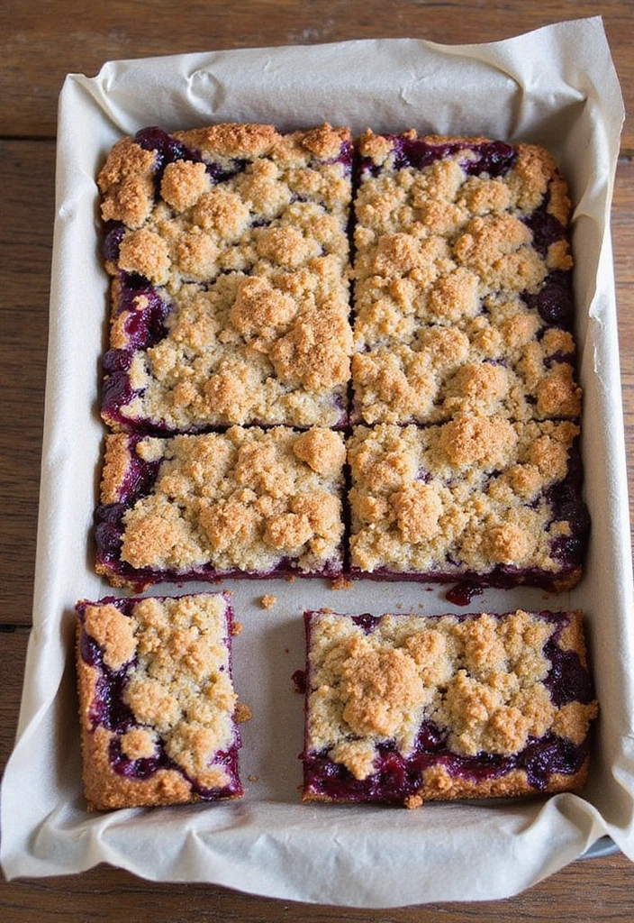 27 Irresistible Gluten and Dairy Free Dessert Recipes to Try Tonight - 22. Blackberry Crumble Bars