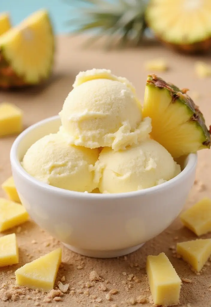 27 Irresistible Gluten and Dairy Free Dessert Recipes to Try Tonight - 25. Pineapple Coconut Sorbet