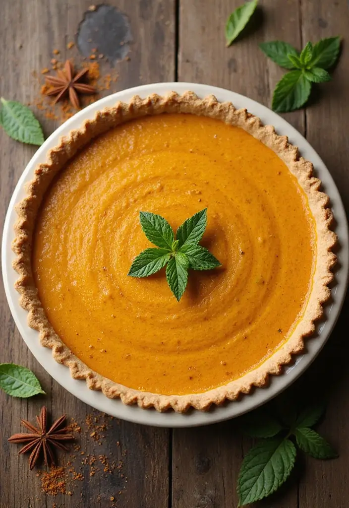 27 Irresistible Gluten and Dairy Free Dessert Recipes to Try Tonight - 27. Vegan Pumpkin Pie