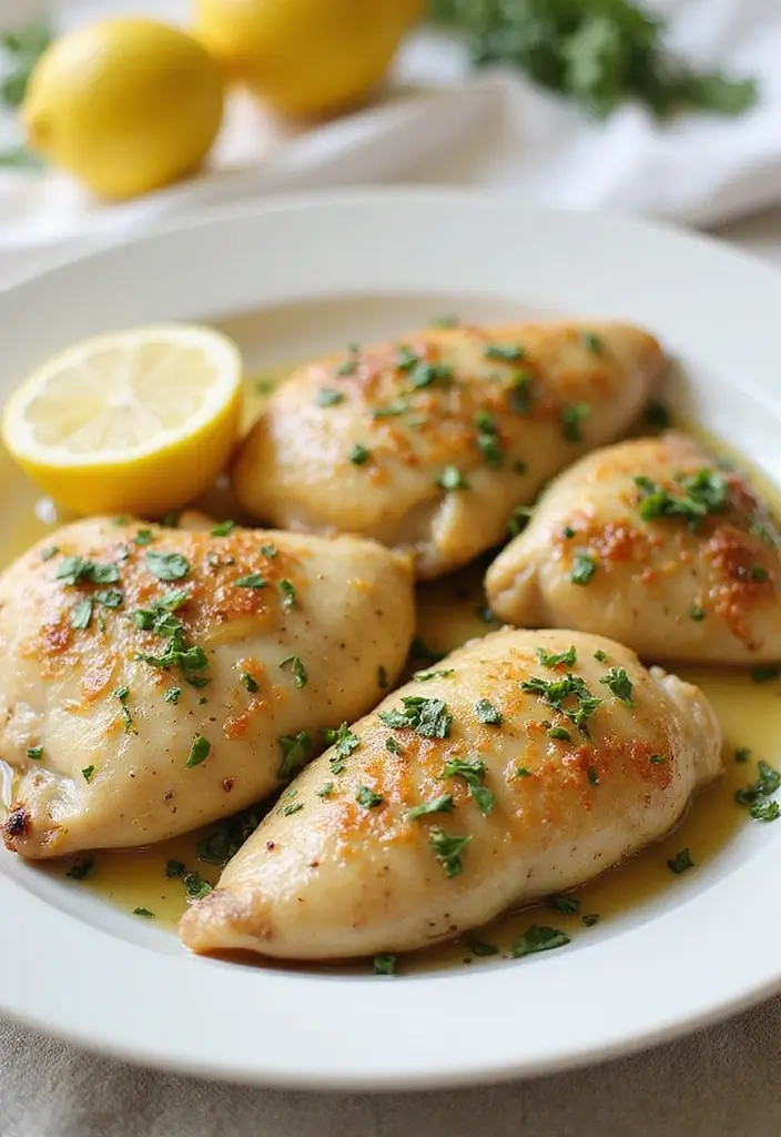 27 Juicy Dairy Free Chicken Recipes for Dinner Tonight - 1. Lemon Garlic Chicken