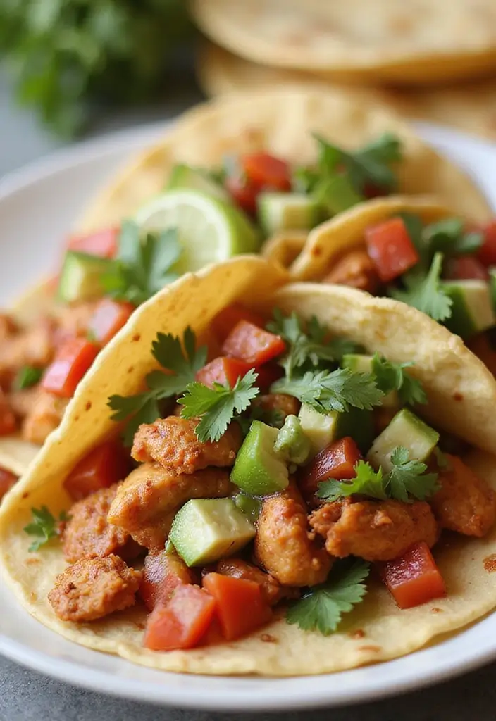 27 Juicy Dairy Free Chicken Recipes for Dinner Tonight - 12. Chipotle Chicken Tacos
