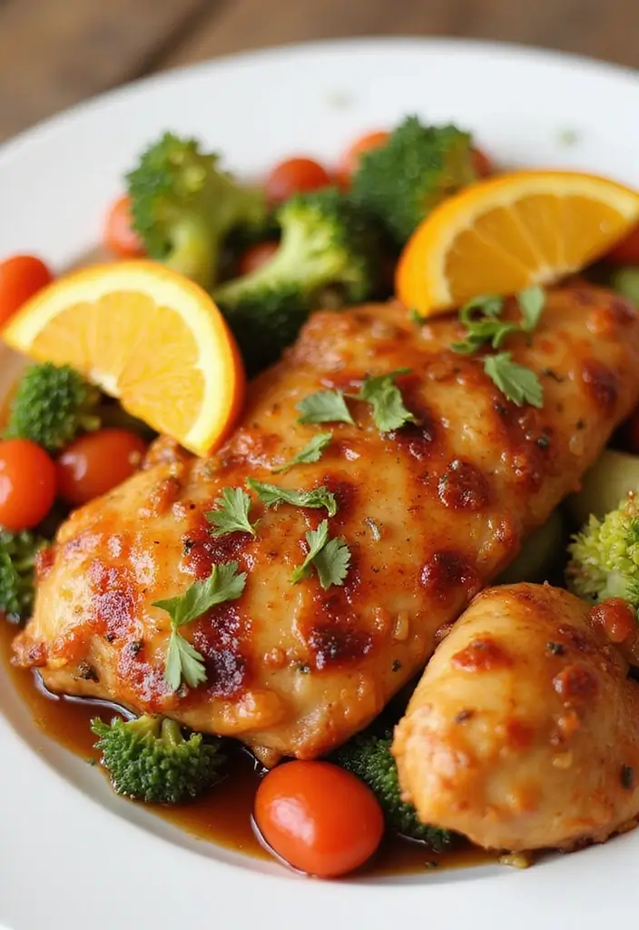 27 Juicy Dairy Free Chicken Recipes for Dinner Tonight - 17. Orange Ginger Chicken