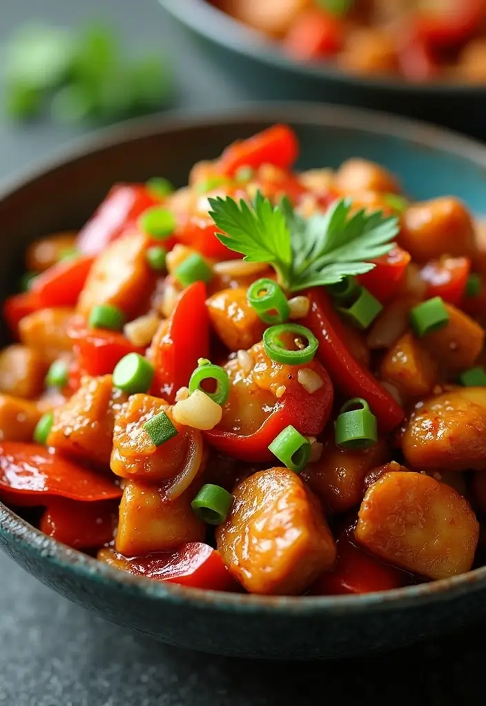 27 Juicy Dairy Free Chicken Recipes for Dinner Tonight - 5. Spicy Szechuan Chicken