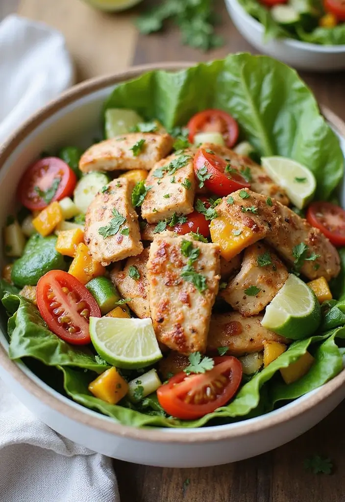 27 Juicy Dairy Free Chicken Recipes for Dinner Tonight - 7. Mediterranean Chicken Salad