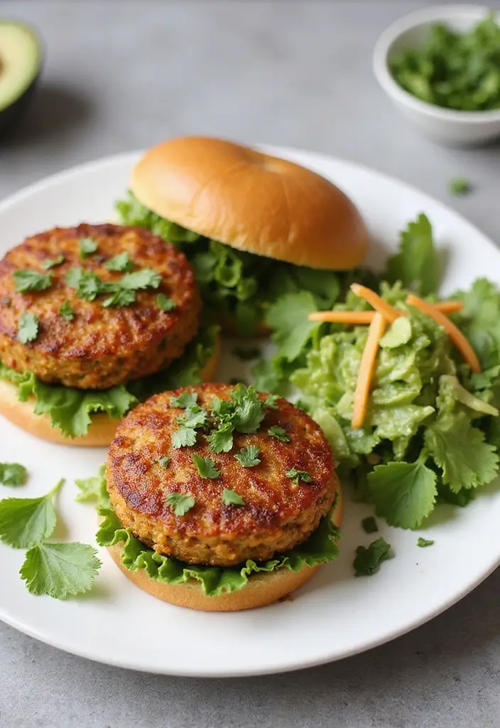 27 Juicy & Easy Dairy Free Hamburger Recipes You’ll Keep Making - 10. Thai-Inspired Tofu Burgers