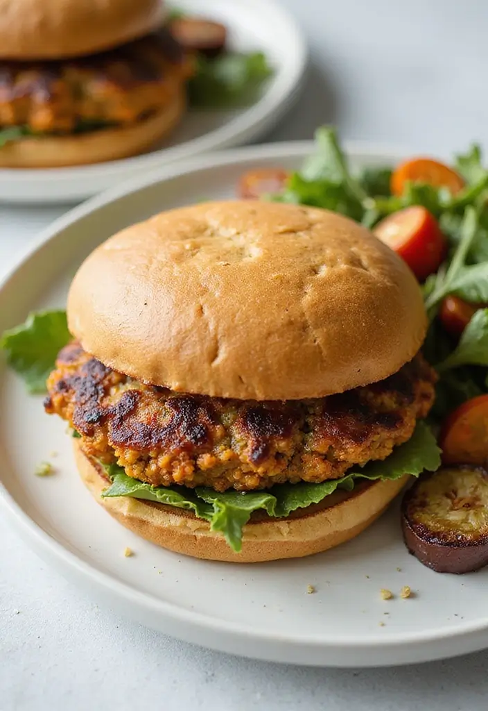 27 Juicy & Easy Dairy Free Hamburger Recipes You’ll Keep Making - 3. Quinoa and Sweet Potato Burgers