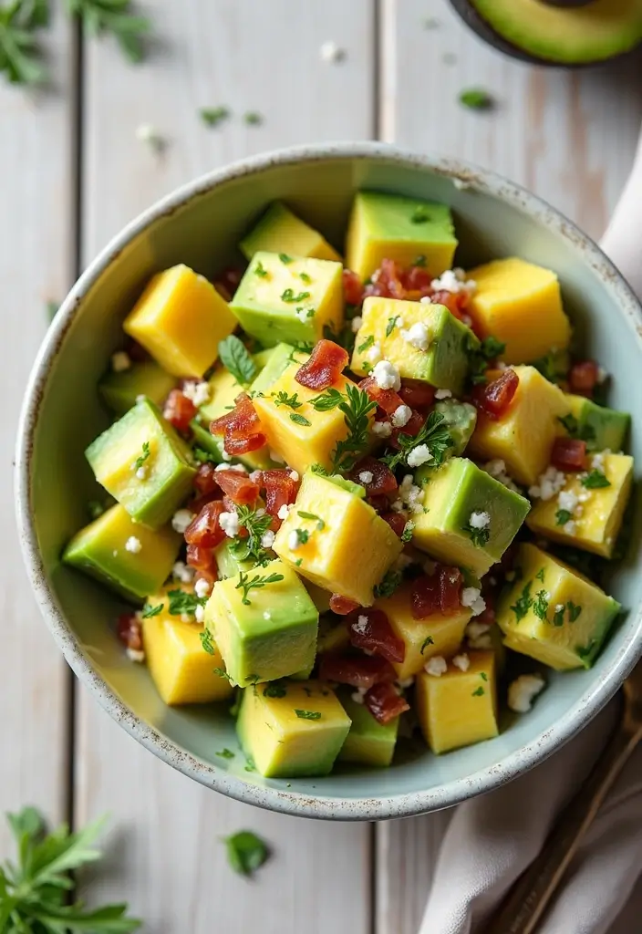 27 Keto Dairy Free Recipes That Actually Taste Great - 12. Avocado Bacon Egg Salad