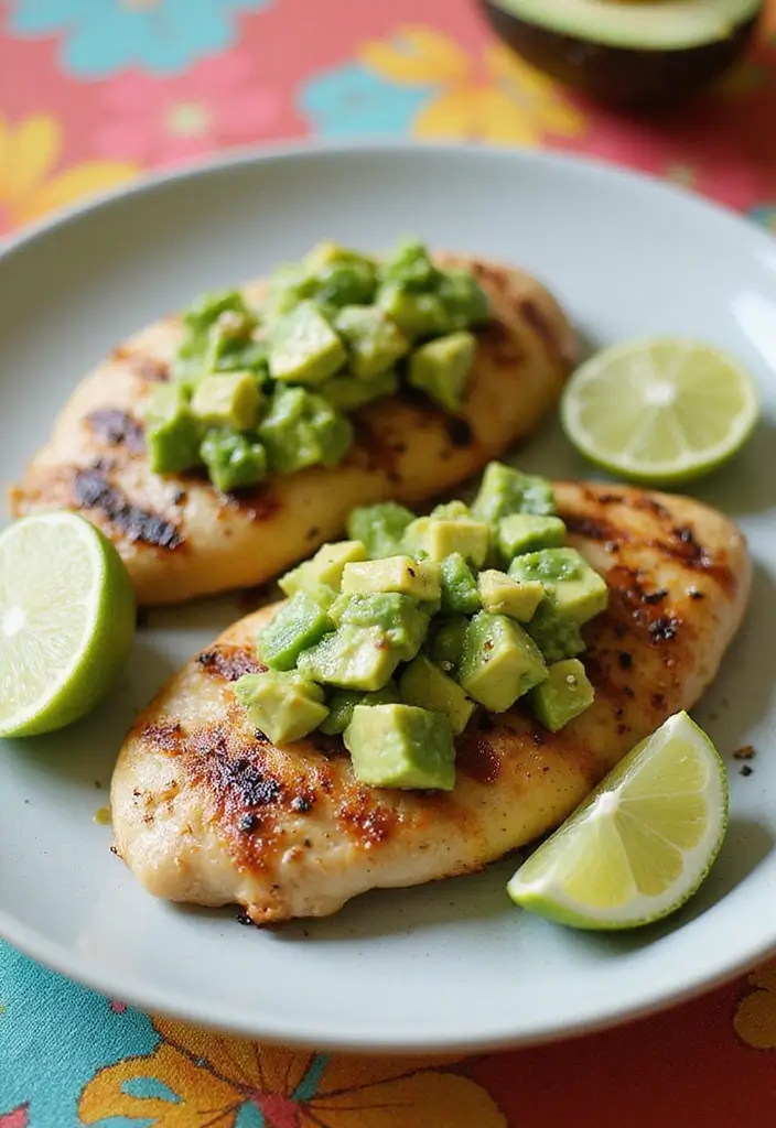 27 Keto Dairy Free Recipes That Actually Taste Great - 26. Grilled Chicken with Avocado Salsa