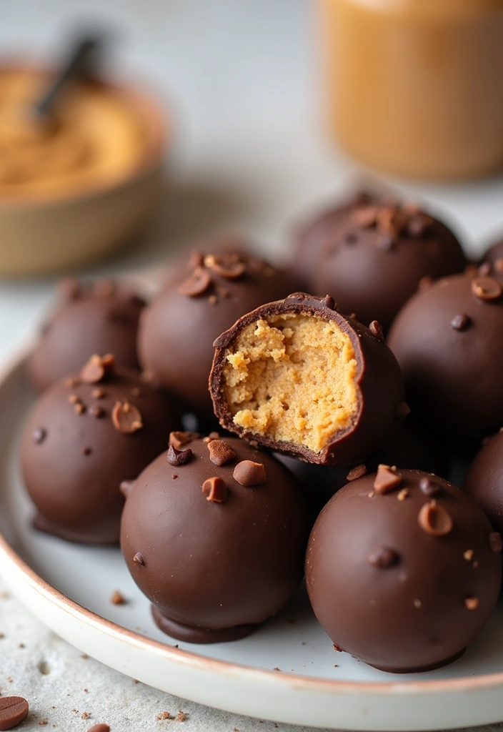 27 Keto Dairy Free Recipes That Actually Taste Great - 27. Chocolate Peanut Butter Fat Bombs