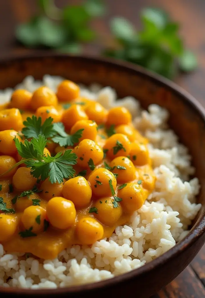 28 Dairy Free Dinner Recipes So Good You Won’t Miss the Cheese - 1. Creamy Coconut Curry Chickpeas